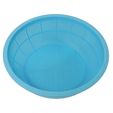 Load image into Gallery viewer, Ikeda DX Round Colander, #420  Made of polypropylene, Blue　made in Japan
