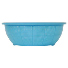 Load image into Gallery viewer, Ikeda DX Round Colander, #420  Made of polypropylene, Blue　made in Japan
