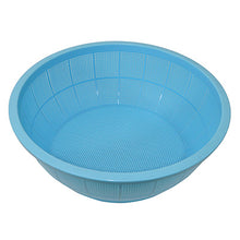 Load image into Gallery viewer, Ikeda DX Round Colander, #650  Made of polypropylene, Blue　made in Japan
