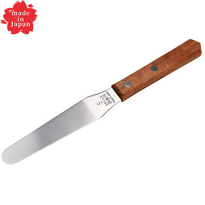 Stainless Steel, Palette Knife, Wooden Handle　5（Blade 10cm SAKAI TAKAYUKI）Spatula, Confectionery　made in Japan