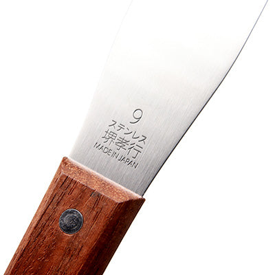 Stainless Steel, Palette Knife, Wooden Handle　9（Blade 10cm SAKAI TAKAYUKI）Spatula, Confectionery　made in Japan