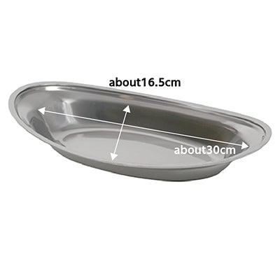 IKD Stainless Steel Curry Plate (Large) 12.5 inch　Made in Japan