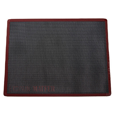 Matfer Silpan R-Type 8-Cavity Baking Mat (38×20 cm) – Heat-Resistant Mesh Sheet, Crispy Red &amp; Black
