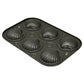 Madeleine Shell Mold 6P – Non-Stick Coated Bakeware, No Pre-Seasoning Needed