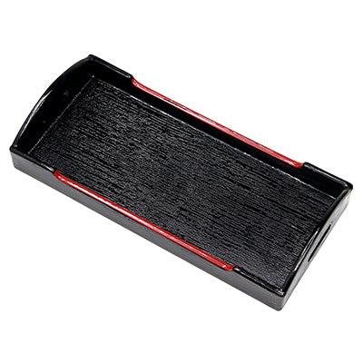 ABS resin, Carry Shape Caster Tray,　small　"Crimson Black (Kokutenshu)"