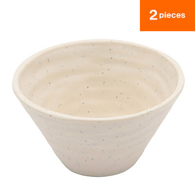 Deep Bowl（White）2 plates, MIN melamine tableware series