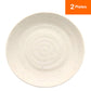 Round Plate（White）2 plates, MIN melamine tableware series