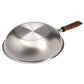 Plateado EM Stir-Fry 28cm – Lightweight Stainless Steel & Aluminum 2-Layer Construction, Gas &amp; IH Compatible　Made in Japan