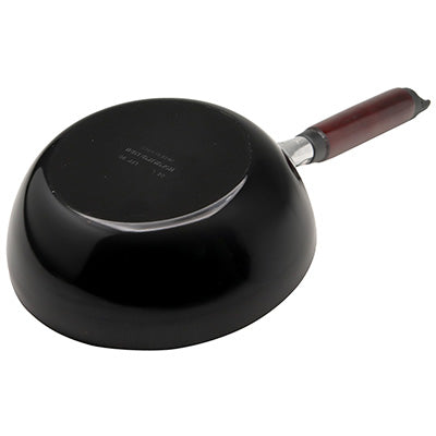 Iron Stir-Fry Ajitatsujin 20-28cm – Silicone Coating, No Pre-Seasoning Required, Wooden Handle, Gas &amp; IH Compatible　Made in Japan