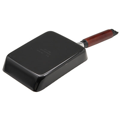 Iron Tamagoyaki pan Ajitatsujin – Silicone Coating, No Pre-Seasoning Required, Wooden Handle, Gas &amp; IH Compatible　Made in Japan