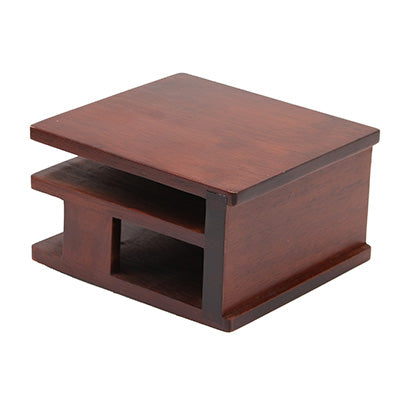 SC Wooden Napkin & Menu Stand, Brown, Commercial Use