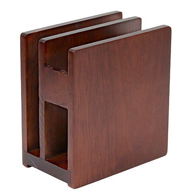 SC Wooden Napkin & Menu Stand, Brown, Commercial Use