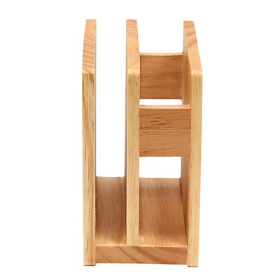 SC Wooden Napkin &amp; Menu Stand, Natural, Commercial Use