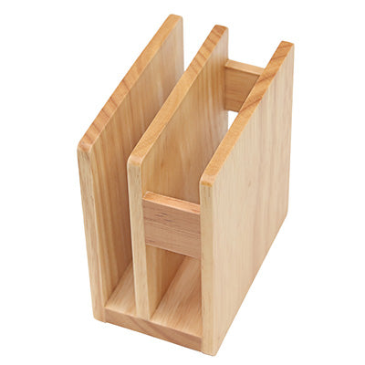SC Wooden Napkin &amp; Menu Stand, Natural, Commercial Use