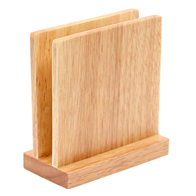 SC Wooden Menu Stand, Natural, Commercial Use