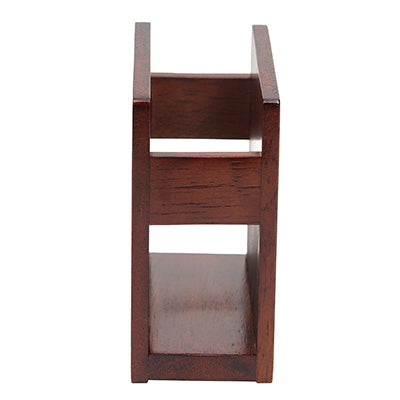 SC Wooden Napkin Stand, Brown, for Commercial Use