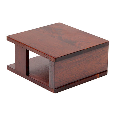 SC Wooden Napkin Stand, Brown, for Commercial Use