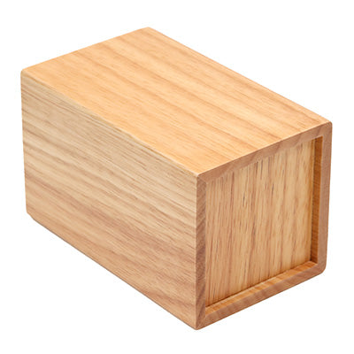 Wooden Chopstick Holder & Cutlery Stand – Natural (8×8×H13cm)