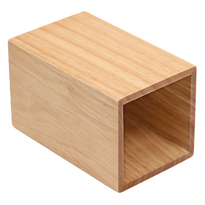 Wooden Chopstick Holder & Cutlery Stand – Natural (8×8×H13cm)