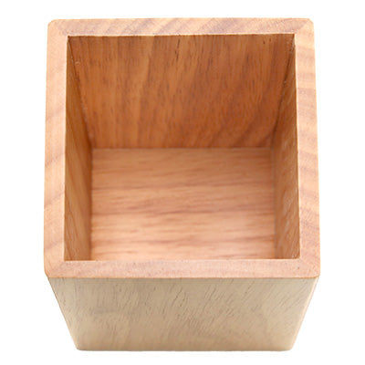 Wooden Chopstick Holder & Cutlery Stand – Natural (8×8×H13cm)