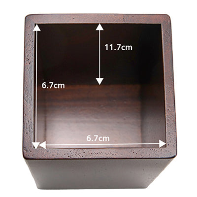 SC Wooden Chopstick Holder & Cutlery Stand – Brown (8×8×H13cm)
