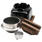 Aluminum Kamameshi Rice Pot Set (Large, 1 Cup) with Black Wooden Base – Non-Stick Interior, ※Solid Fuel Not Included