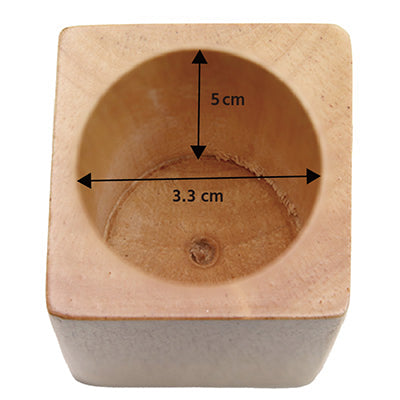 SC Wooden Pick Stand, Natural, Toothpick Holder, Receipt Holder,