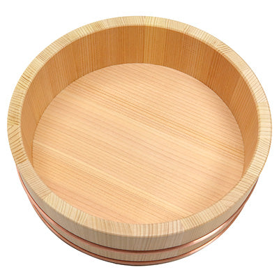 premium Sushi rice tub, copper hoop（Handai）Kiso sawara cypress, water resistance, Water absorbency　　made in Japan