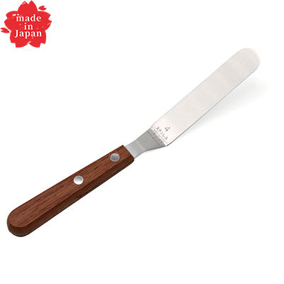Sakai Takayuki Offset Palette Knife No.4 – Stainless Steel, Wooden Handle