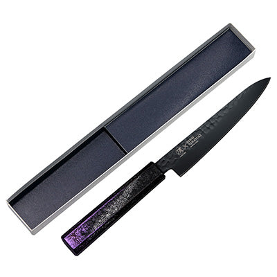 Stainless Steel Pastry Petty Knife 15cm “Stella Stella Polaris” – Purple Handle　made in Japan