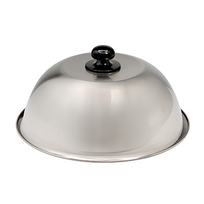 Stainless Steel Round Cover Lid 27cm – For Griddle Cooking and Steaming, Commercial & Home Use