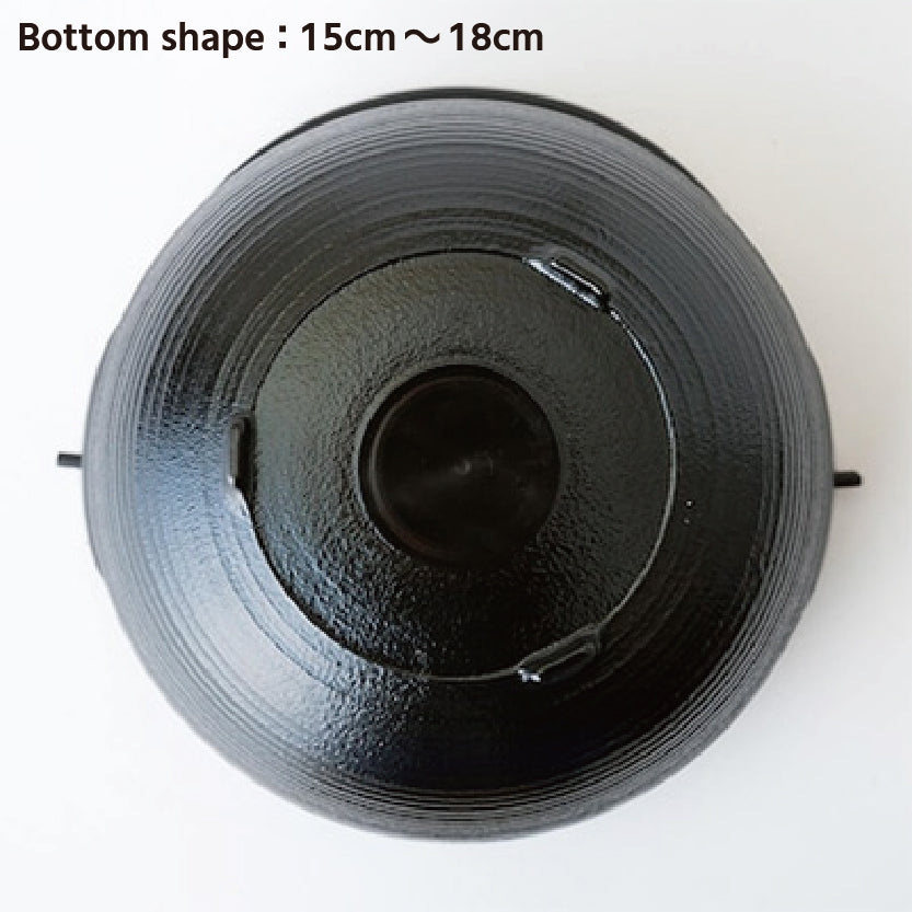Aluminum Inaka Nabe,15cm～30cm Silicon fluorine processing, Traditional-style pot　made in Japan