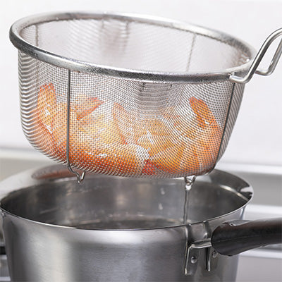 Stainless Steel Boiling Basket 16cm (Ø16 × H8 cm) – Made in Japan