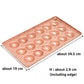 Copper Takoyaki Plate – 18 Holes(Each: 4.5cm×2.4cm), 2.5mm Thick, for Large Takoyaki