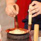 Copper Caramel Pan with Wooden Handle (Ø10.3cm, Gas Stove Only) – Traditional Japanese Candy Maker, Made in Japan