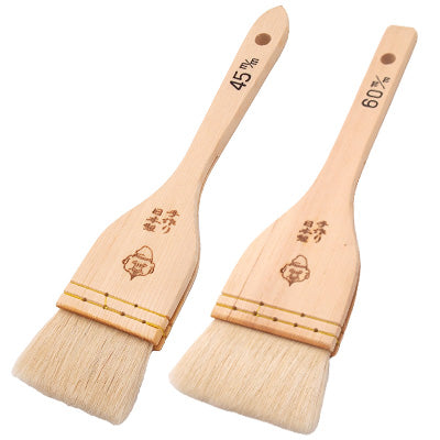 Wooden Brush with Natural Goat Hair (Triple Hair) – Voluminous for Okonomiyaki & Takoyaki