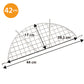 Stainless Steel Crimped Tempura Frying Rack (Crescent Shape)42cm