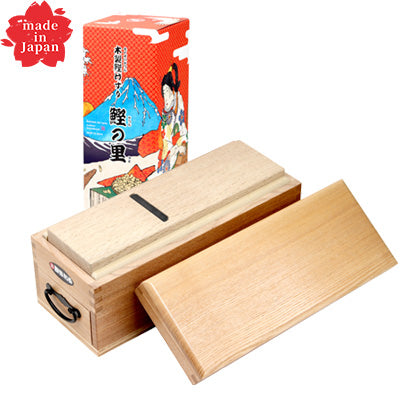 Wooden katsuobushi shaver, "katsuo no sato", katsuo box, katsuobushi shaver.　made in Japan