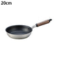 Plateado EM Frying Pan 20–26cm – Lightweight Stainless Steel & Aluminum 2-Layer Construction, Gas & IH Compatible　Made in Japan