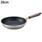 Plateado EM Frying Pan 20–26cm – Lightweight Stainless Steel & Aluminum 2-Layer Construction, Gas & IH Compatible　Made in Japan