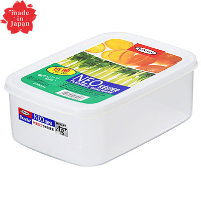 NEO Keeper Food Storage Container M (15.8×22×H8.1cm / 2100ml) – Antibacterial　Made in Japan
