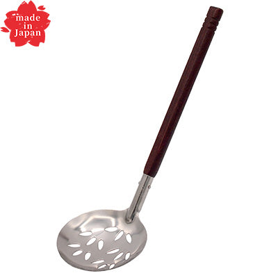 18-8 Stainless Steel Tabletop Slotted Ladle with Rose Handle (Small) 1piece～　Made in Japan