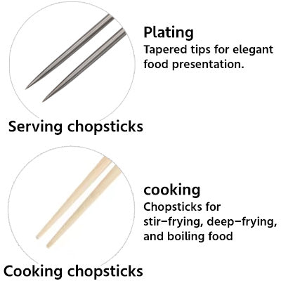 Comparison of Saibashi and Serving Chopsticks