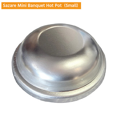 Stainless Steel Sazare Mini Banquet Hot Pot with Strainer – Tabletop Steamer & Serving Pot (Gas Stove Only)