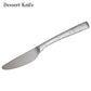 Takumi XM-7 Hammered Stainless Steel Dessert Knife, Fork Spoon Set of 3 – Made in Japan