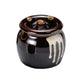 Porcelain Condiment Bowl with Tenmoku Glaze Φ6cm～