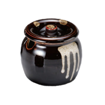 Porcelain Condiment Bowl with Tenmoku Glaze Φ6cm～
