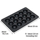 Cast Iron Takoyaki Pan – 15 Holes(Each: 3.8cm×2.5cm) , Kodama Imono