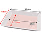 Pottery Style Melamine Tray  2530 size