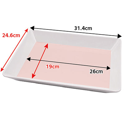 Pottery Style Melamine Tray  2530 size